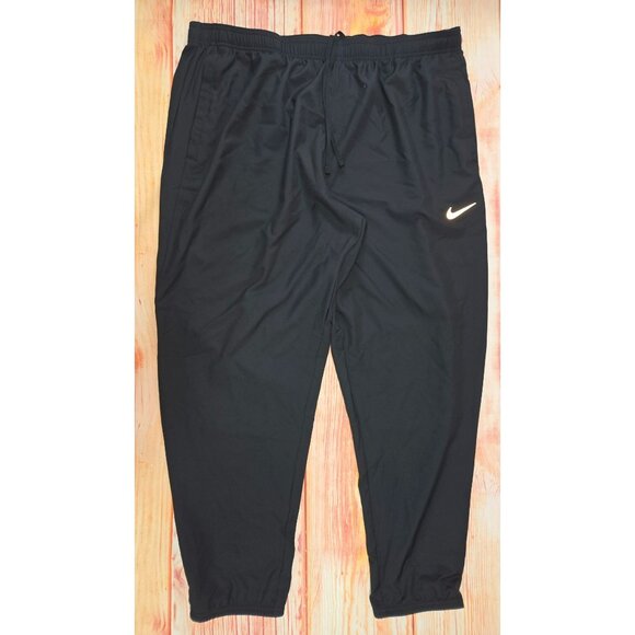 Nike Mens Dri-Fit Black Athletic Jogger Pants XXL - Picture 1 of 10